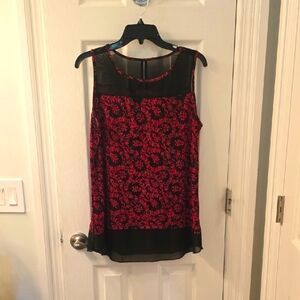 Roz & Ali Women's Sleeveless Top Size L (0728C)